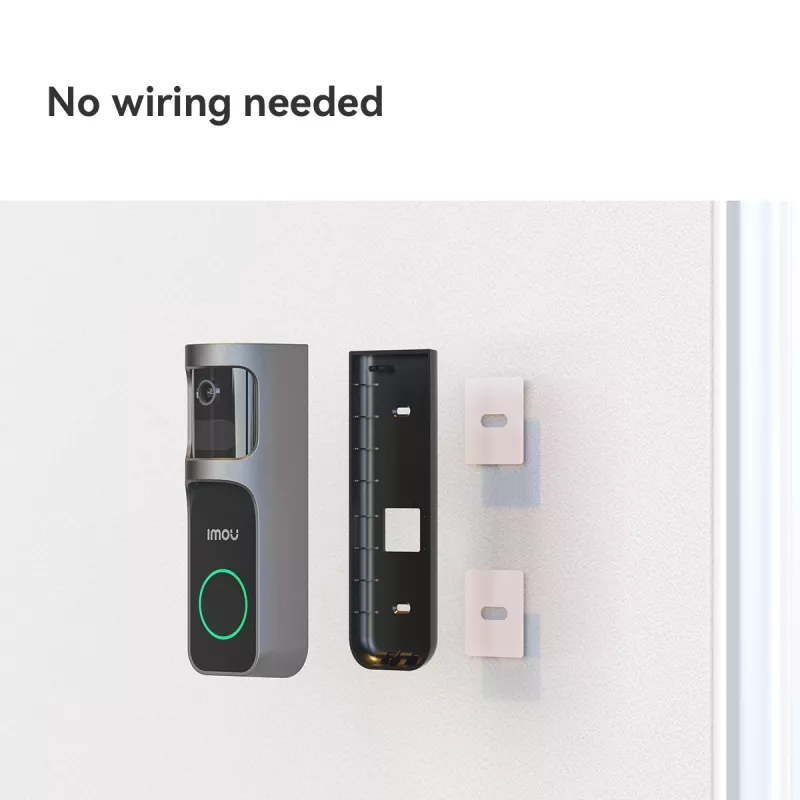 Imou Doorbell 2S rinkinys, juodas, belaidis, 3 MP, montavimas ant sienos