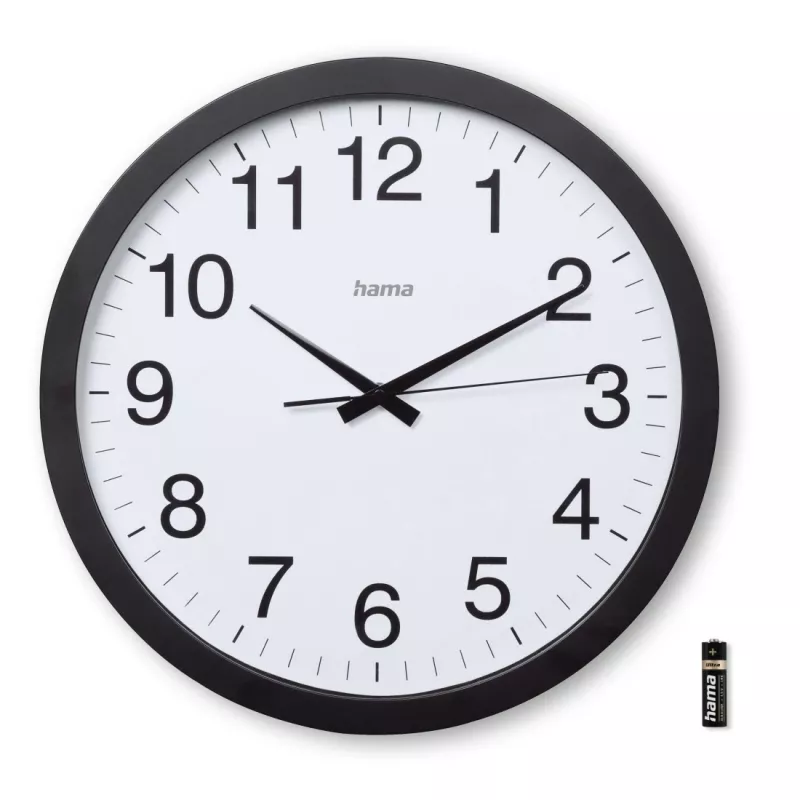 Laikrodis Hama Aruba Quartz, apskritas, juodas/baltas