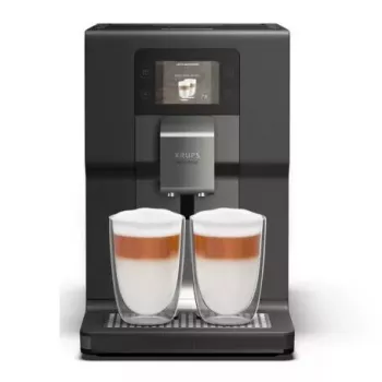 Espreso aparatas KRUPS EA875U 3 L vandens talpa, 250 g pupelių talpa, Thermoblock, 1450 W