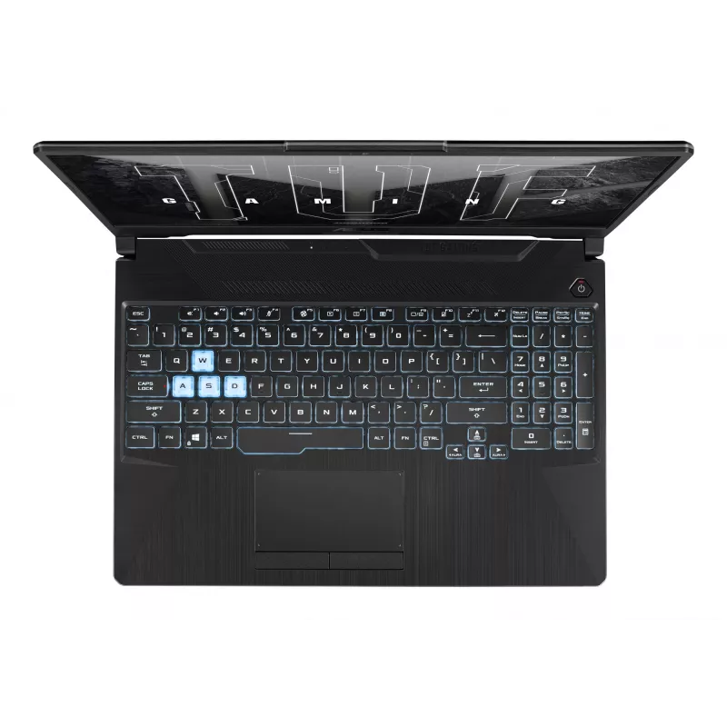 Nešiojamas kompiuteris ASUS TUF Gaming A15 FA506NCG — AMD Ryzen 7 7445HS, 15,6 colio FHD, 16 GB DDR5, 512 GB SSD, RTX 3050, Win11 Home, juodas