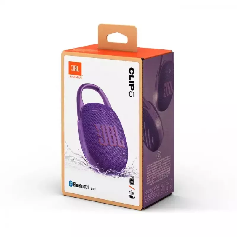 Nešiojamas garsiakalbis JBL Clip 5 Violetinis