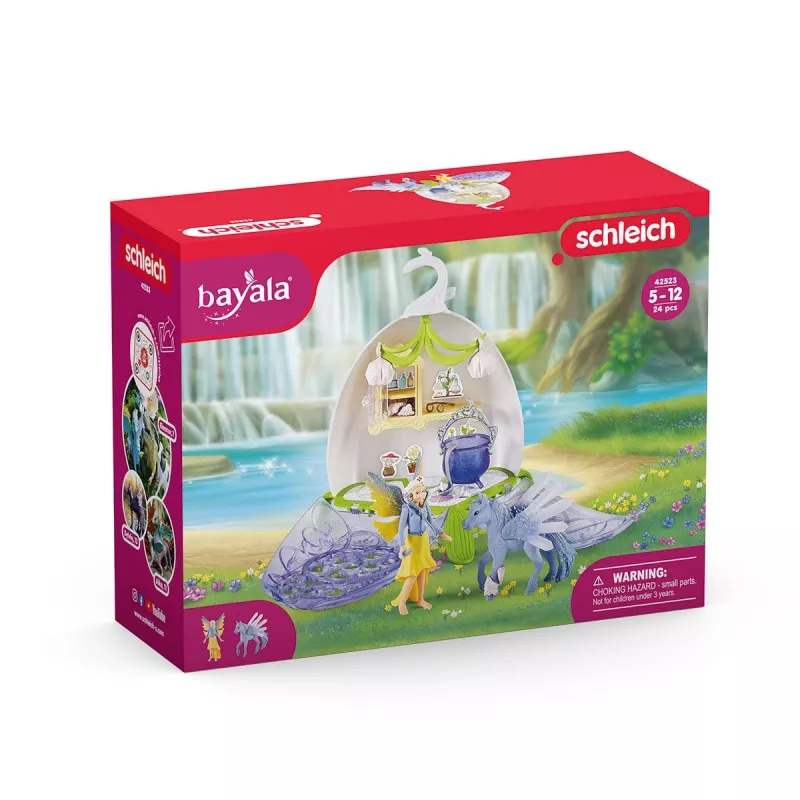 Schleich BAYALA Magical Vet Blossom – Stebuklinga veterinarinė klinika su nešiojimo dėklu