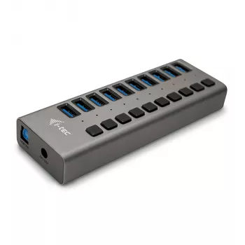 i-tec USB 3.0 Įkrovimo HUB 10 prievadų + 48 W maitinimo adapteris