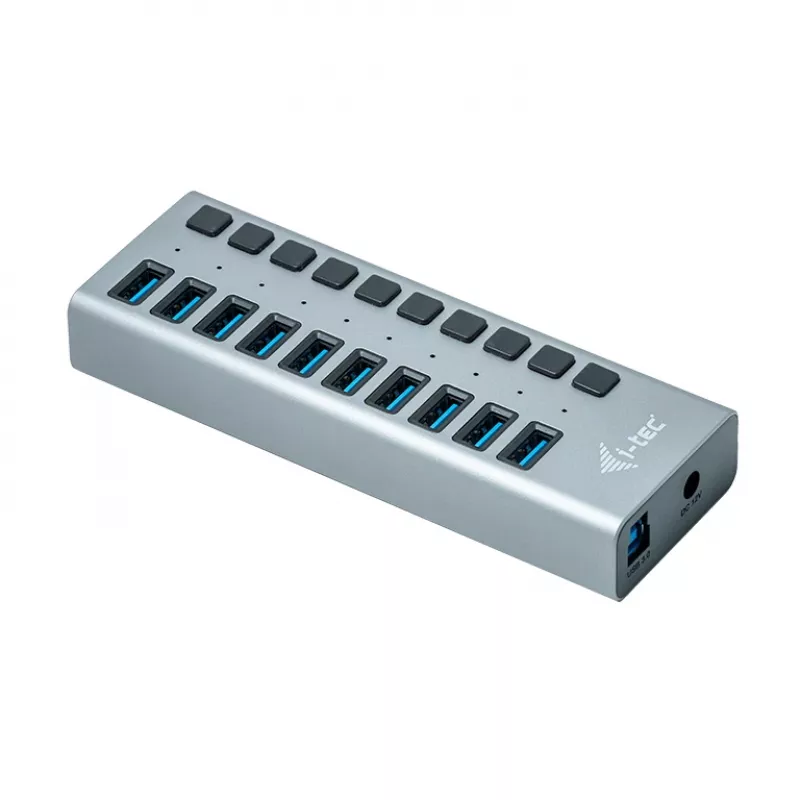 i-tec USB 3.0 Įkrovimo HUB 10 prievadų + 48 W maitinimo adapteris