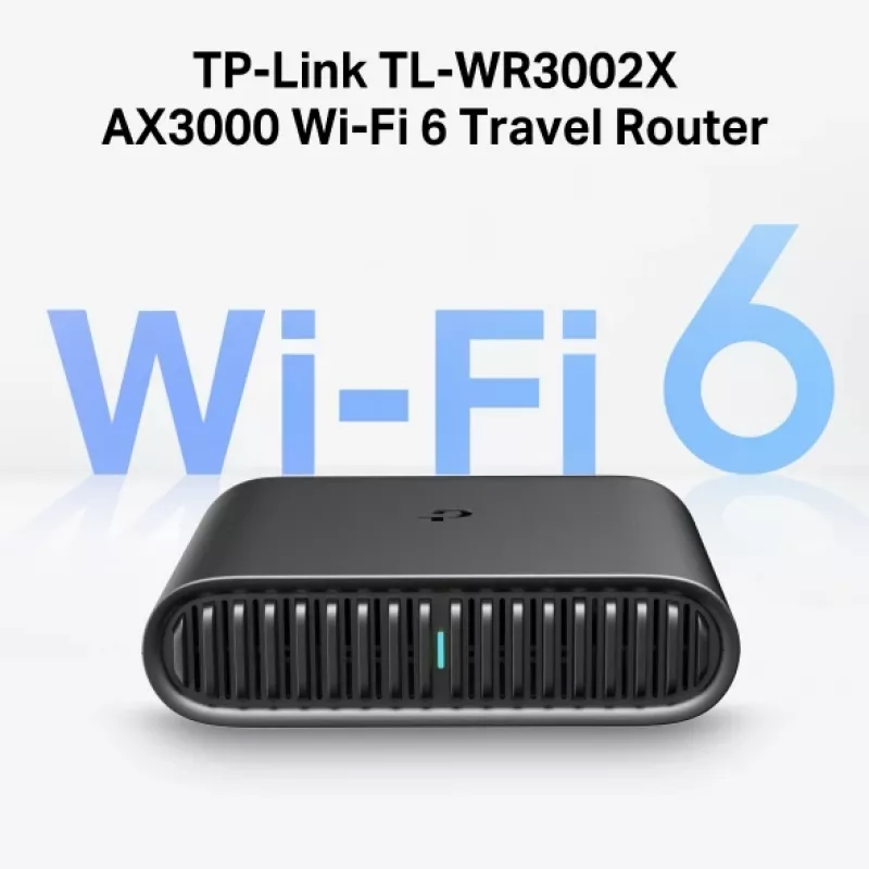 TP-Link TL-WR3002X belaidis maršrutizatorius Gigabit Ethernet dviejų juostų (2,4 GHz / 5 GHz) juodas