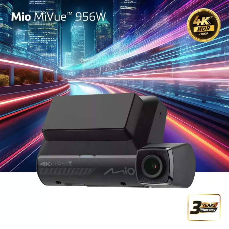 Mio Premium 4K HDR vaizdo registratorius MiVue 956W su GPS ir Wi-Fi