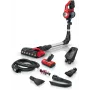 Bosch BCS711PET belaidis dulkių siurblys – lazdinis siurblys, akumuliatorinis, be maišelio, 0,3 l, juodas/raudonas, 3 Ah