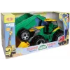 Traktorius vaikams Lena GIGA TRUCKS ZL-02123 su kastuvu ir priekaba