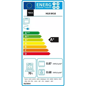 Įmontuojama elektrinė orkaitė Teka HLB 8416 BK