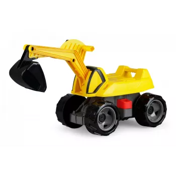 Vaikiškas važinėjamas ekskavatorius Lena GIGA TRUCKS Excavator PRO 4 ratai Plastikas Plienas