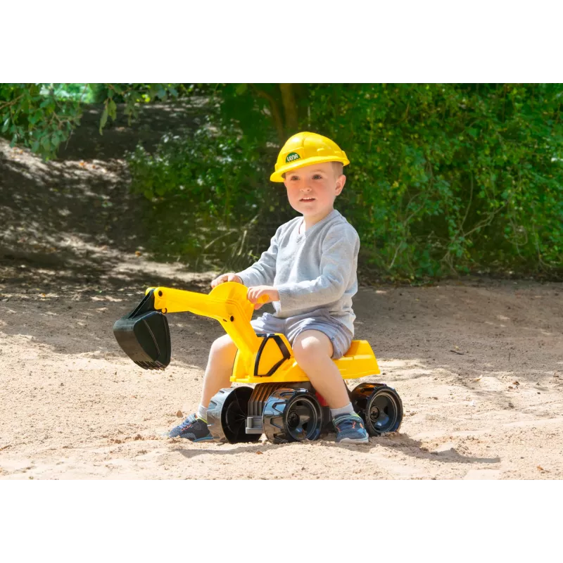Vaikiškas važinėjamas ekskavatorius Lena GIGA TRUCKS Excavator PRO 4 ratai Plastikas Plienas