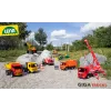 Vaikiškas važinėjamas ekskavatorius Lena GIGA TRUCKS Excavator PRO 4 ratai Plastikas Plienas