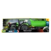Mechaninis žaislinis traktorius Lena Deutz-Fahr Worxx su priekaba, 74 cm