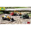 Mechaninis žaislinis traktorius Lena Deutz-Fahr Worxx su priekaba, 74 cm