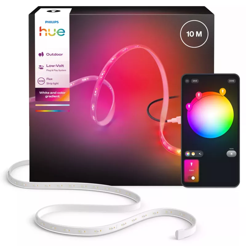 Philips Hue Flux Gradient išmanioji LED juostelė, 30W, Bluetooth ir Zigbee
