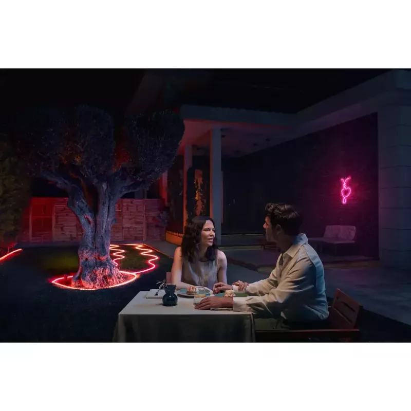 Philips Hue Neon Lightstrip lauko LED juosta 10 m, Bluetooth/Zigbee, 30 W, IP67