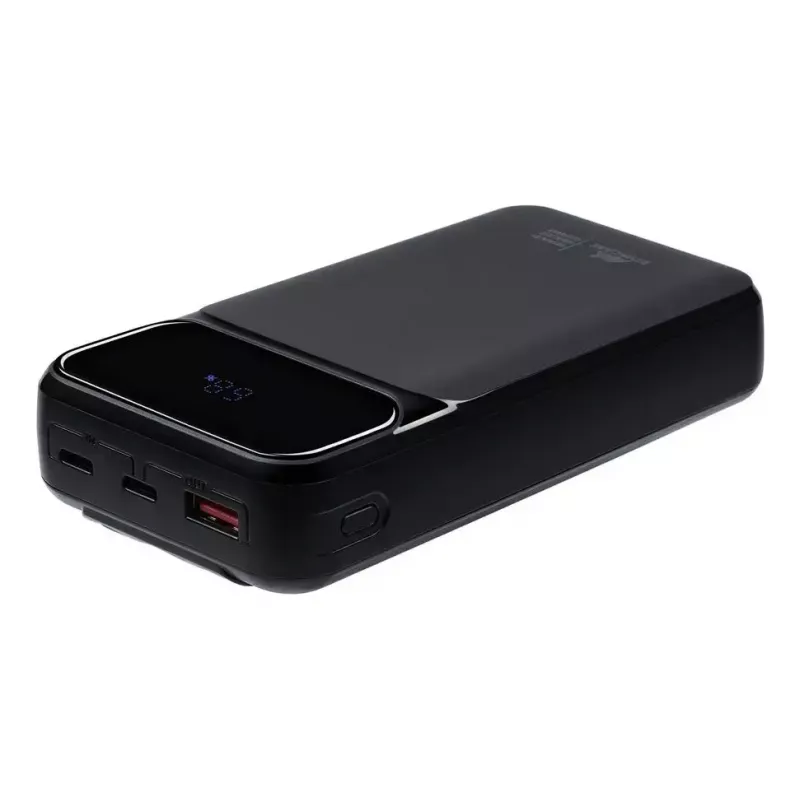 Nešiojamas powerbankas Rivacase VA2221 — 20000 mAh LiPo, PD 3.0 ir QC 3.0, 3 prievadai (1×A, 2×C), 22,5 W išėjimas