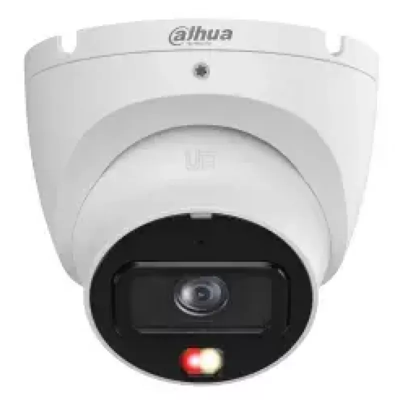 IP stebėjimo kamera Dahua Technology IPC-HDW1839T-A-IL-0280B-S6 – Turret, 8 MP (3840×2160), lubų montavimas, laidinė, PoE, vidaus/lauko, balta