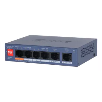 Dahua Technology CS4006-4ET2GT-60 valdomas L2 Gigabit Ethernet PoE tinklo jungiklis mėlynas