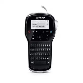 Etikečių spausdintuvas Dymo LabelManager 280 QWERTY su LCD, USB, Li‑Ion, D1 juosta (max 12 mm)