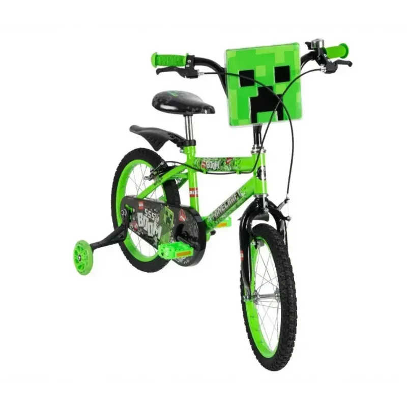 Vaikiškas dviratis HUFFY Minecraft 16 colių žalias