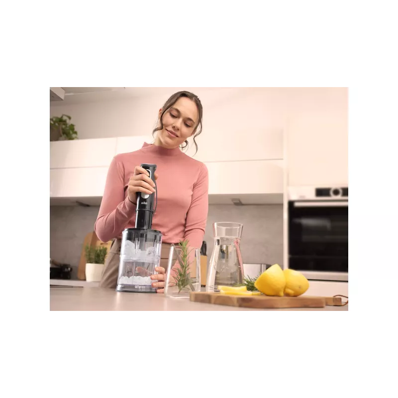 Braun MultiQuick 5 MQ55.254MBK Panardinis blenderis 0,5 L 1000 W Juodas, Nerūdijantis plienas