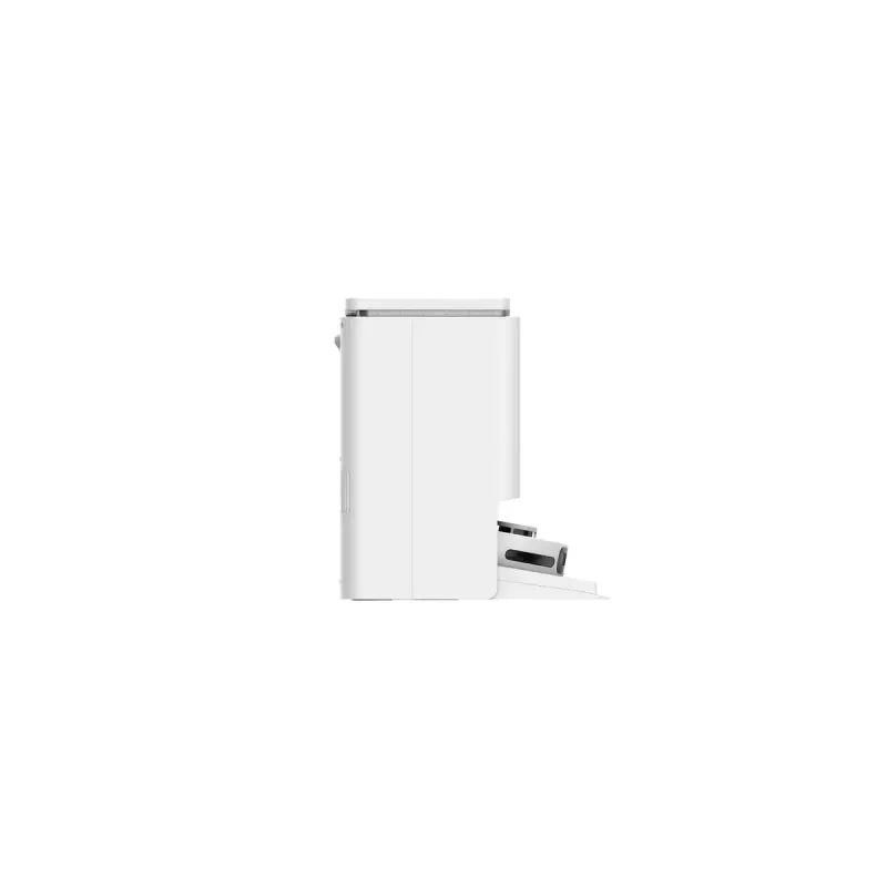 Robotinis dulkių siurblys EZVIZ RS20 Pro — Li‑Ion 5200 mAh, 220 min veikimo laikas, 7200 Pa siurbimo galia, savaiminio išsivalymo bazė, LiDAR navigacija, 0,35 L dulkių maišelis, šlapias valymas, baltas