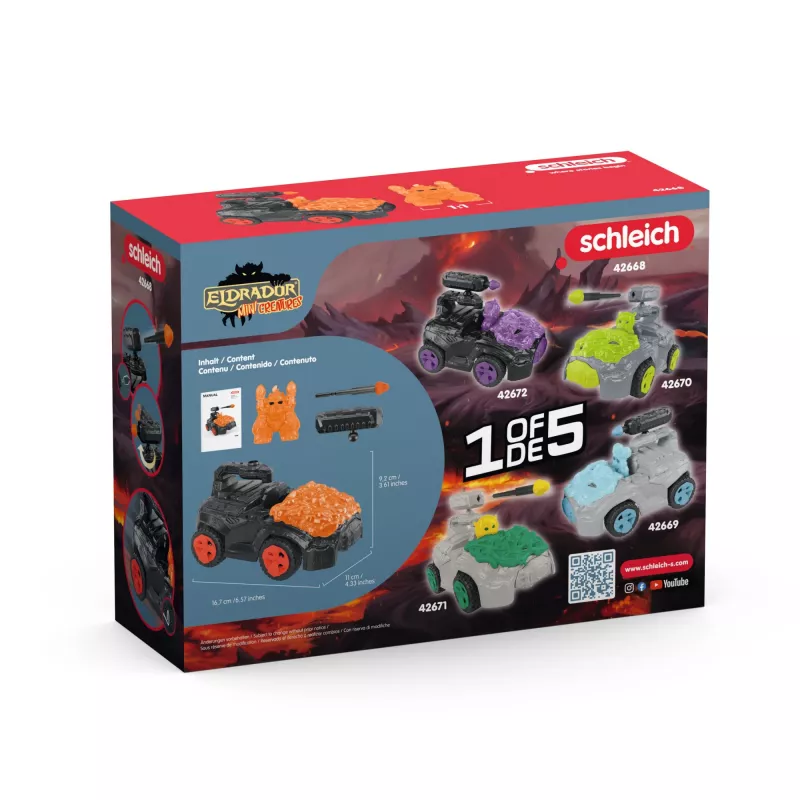 Schleich ELDRADOR CREATURES Lava CrashMobile Mini Creature žaislinė transporto priemonė 7–12 metų