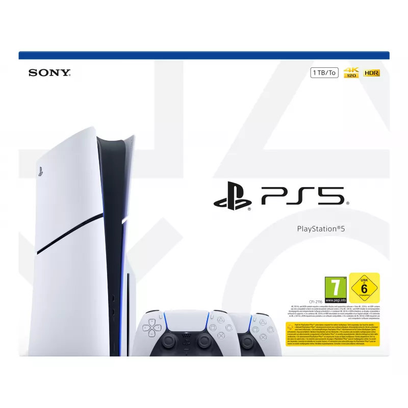 Sony PlayStation 5 1000050116 žaidimų konsolė 1 TB Wi-Fi juoda, balta