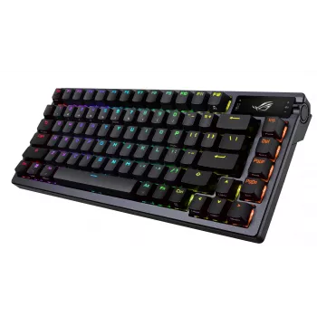 Belaidė mechaninė klaviatūra ASUS ROG Azoth juoda 90MP0316-BKUA01, RGB foninis apšvietimas