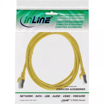 InLine Patch Laidas F/UTP Cat.5e geltonas 1m