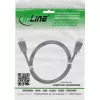 InLine HDMI kabelis, HDMI High Speed su Ethernet, kištukas / kištukas, juodas, 1 m