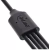 InLine USB 4in1 Y įkrovimo laidas, 1x USB-A kištukas į 4x USB-C kištukus, juodas 0,5 m