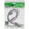 InLine USB 4in1 Y įkrovimo laidas, 1x USB-A kištukas į 4x USB-C kištukus, juodas 0,5 m