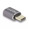 DeLOCK USB-C adapteris 40 Gbps USB Type-C PD 3.0 100 W vyriška–moteriška prievado apsauga 8K 60 Hz metalinis