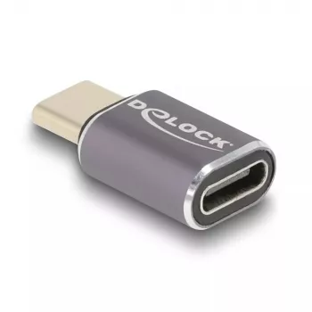 DeLOCK USB-C adapteris 40 Gbps USB Type-C PD 3.0 100 W vyriška–moteriška prievado apsauga 8K 60 Hz metalinis