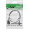 Pataisos laidas InLine Cat.8.1 U/FTP plonas, TPE halogeno neturintis, RJ-45–RJ-45, 0,25 m, pilkas