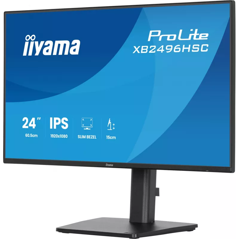 Monitorius iiyama ProLite XB2496HSC-B1 60,5 cm (23,8 colio) 1920 x 1080 pikselių Full HD LED juodas