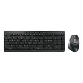CHERRY Stream Desktop Ultimate klaviatūra ir pelė rinkinys, USB + RF belaidis + Bluetooth, QWERTZ, juoda