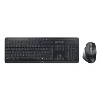 CHERRY Stream Desktop Ultimate klaviatūra ir pelė rinkinys, USB + RF belaidis + Bluetooth, QWERTZ, juoda