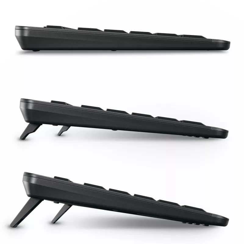 CHERRY Stream Desktop Ultimate klaviatūra ir pelė rinkinys, USB + RF belaidis + Bluetooth, QWERTZ, juoda