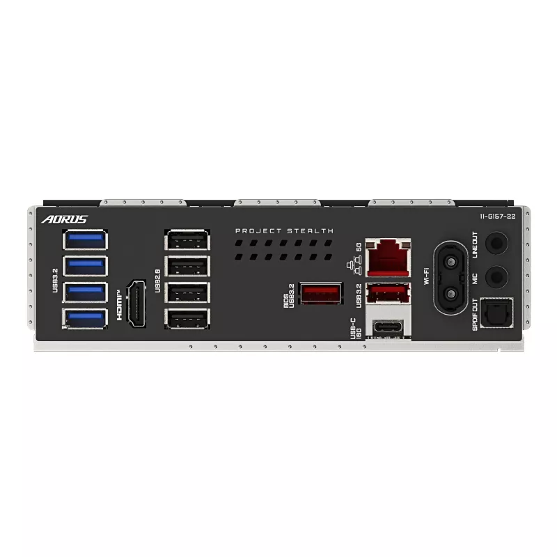 Motininė plokštė GIGABYTE B850 AORUS STEALTH – ATX, lizdas AM5, AMD B850, DDR5 iki 8200MHz (OC), 14+2+2 VRM, 2xPCIe5.0, 2xPCIe4.0 M.2, Wi‑Fi 7, 5GbE