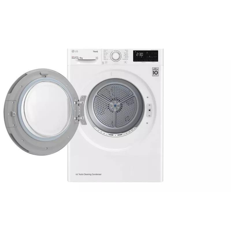 LG RH80V3AV6N džiovintuvas Laisvai pastatomas Pakrovimas iš priekio 8 kg Baltas
