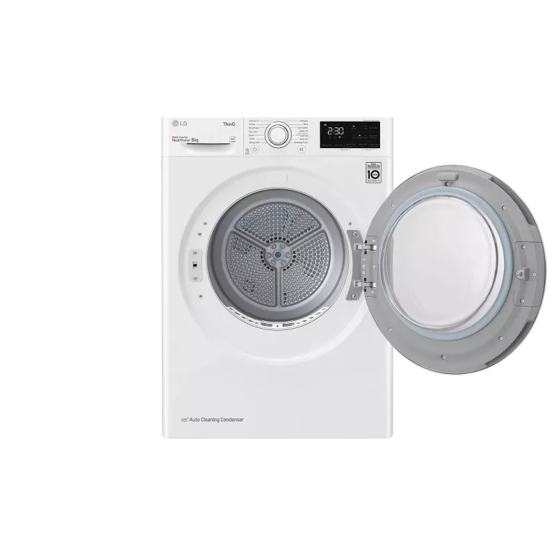 LG RH80V3AV6N džiovintuvas Laisvai pastatomas Pakrovimas iš priekio 8 kg Baltas