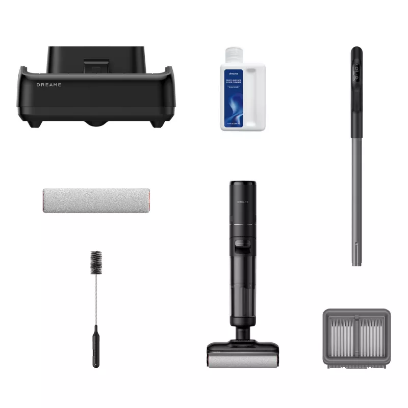 Dreame H12 Pro FlexReach, 2-in-1 lazdinis dulkių siurblys, be maišelio, juodas, 0,78 l, 0,7 l, stačiakampis