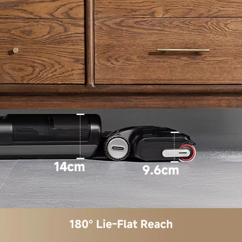 Dreame H12 Pro FlexReach, 2-in-1 lazdinis dulkių siurblys, be maišelio, juodas, 0,78 l, 0,7 l, stačiakampis