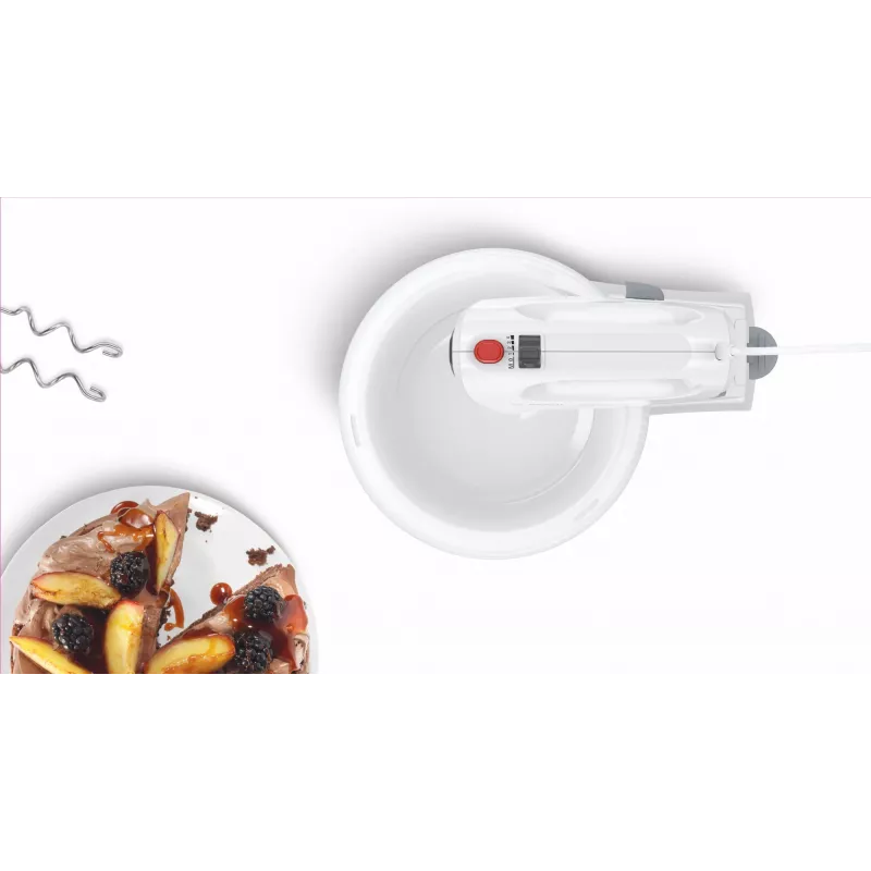 Bosch MFQ2600G rankinis plaktuvas su dubeniu 375 W balta