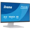 Monitorius IIYAMA ProLite T2252MSC-W2AG 21,5 colio (54,5 cm) Full HD 1920x1080 LCD liečiamasis ekranas, 5 ms, USB 3.2 šakotuvas, garsiakalbiai, VESA, baltas