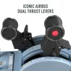 Thrustmaster TCA Quadrant Airbus Edition – Juodas, Mėlynas – Skrydžių Simuliatoriaus Troselių Pultas, PC