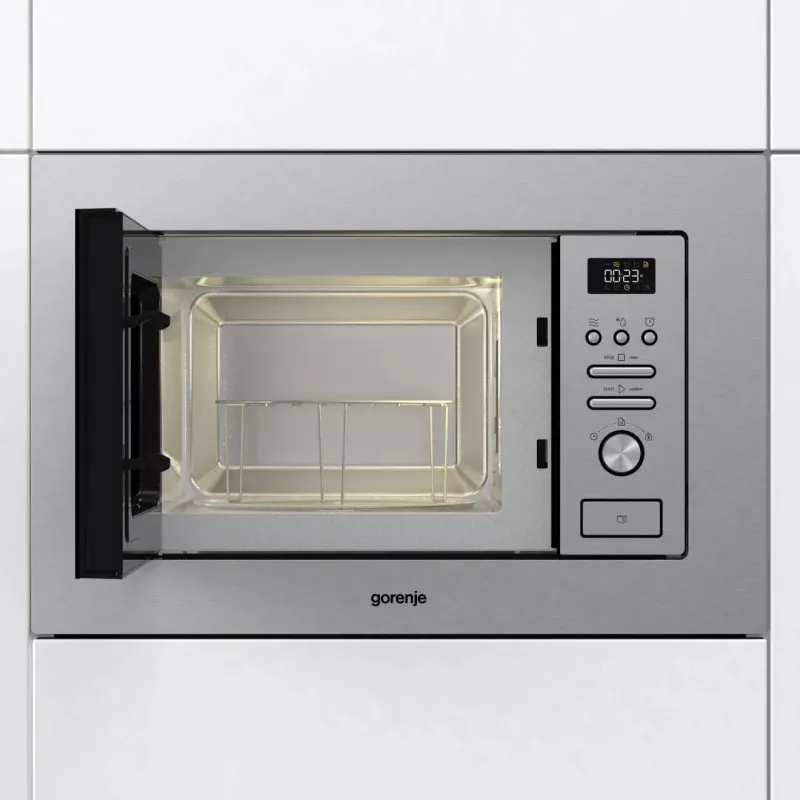 Gorenje BM201AG1X Nerūdijantis plienas Grilio mikrobangų krosnelė Įmontuojama 20 L 800 W